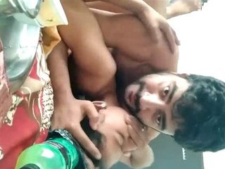 Intimate couple explores sensual pleasure with a passionate teenager