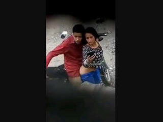 Passionate outdoor lovemaking with a lover