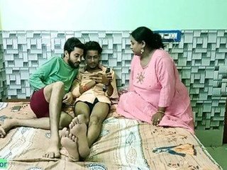 Indian stepsister engages in a steamy threesome with her friend