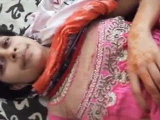 Randy's girlfriend displays her nude figure in a henna video