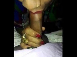 Freshly wed wife gives oral pleasure