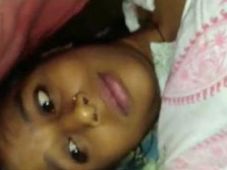 Indian girlfriend pleasuring herself with help from her boyfriend