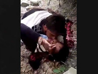 A married woman enjoys outdoor sex under the sun