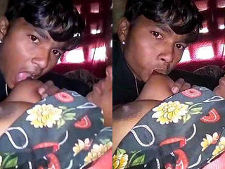 Aroused Indian matron gives a sensual blowjob