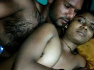 The naughty sister-in-law of the village enjoying herself
