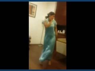 A naughty wife exposes her ass in a nighttime encounter