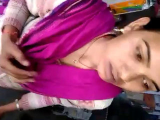 Indian woman enjoys giving oral pleasure to a large penis in a store