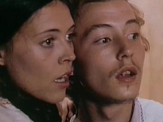 Unique vintage porn video with a standing position
