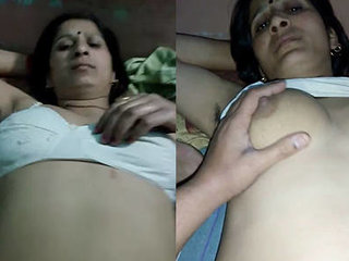 Indian aunt engages in nighttime sexual activity