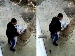 Indian pair has dog-style sex outdoors