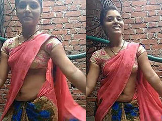 Aunt's protruding belly and navel