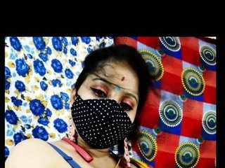 Indian wife reveals her large breasts to her lover