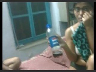 Indian woman in lingerie misbehaves with her relative