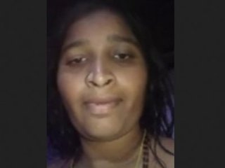 Indian wife displays her intimate parts from village background