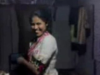 Village girl's breasts get a sensual treatment