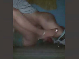 Desi bhabhi gets intimate with her lover in the dark
