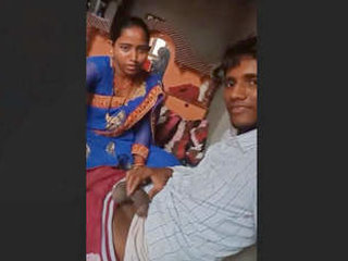 Indian wife gives oral sex and changes clothes