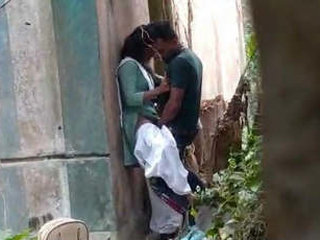 Indian couple's outdoor romantic encounter captured on video