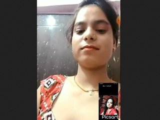 Desi girl flaunts her big boobs on VK