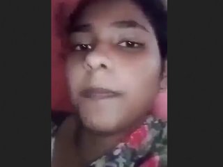 Indian babe reveals her pussy to her lover