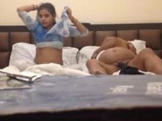 Desi babe Ayesha moans loudly while having sex with a client in a hotel room