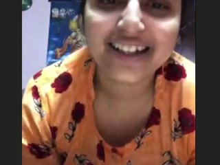 Watch this cute girl flaunt her massive breasts