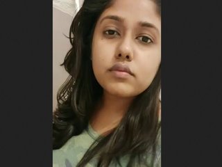 Cute Indian girl takes a selfie