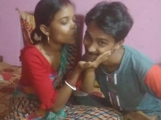 Indian couple enjoys steamy foreplay in sari and lingerie