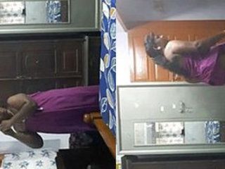 Tamil wife changes her clothes in front of the camera