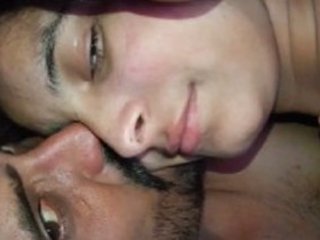 Adorable punjabi couple has fun in bed