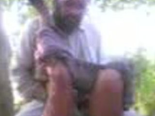 Mature aunty gets caught in an open-air sex scandal in the village