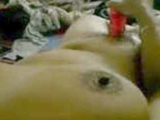 Cute girl enjoys solo playtime