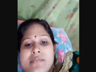 Auntie's seductive lingerie show in the bedroom