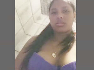 Horny Indian girl masturbates with a bottle