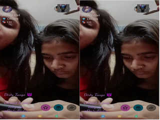 Amateur Indian girls get naughty in Tango video