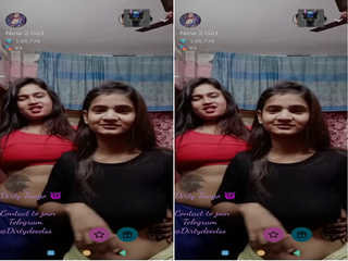 Amateur lesbian dancers show off their naked bodies in exclusive video