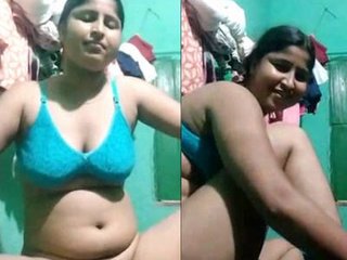 Sexy Indian wife with big boobs gets naughty