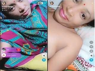 Desi bhabhi flaunts her boobs and pussy at a tango show