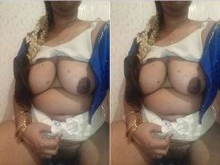 Voluptuous Indian babe flaunts her big tits and wet pussy