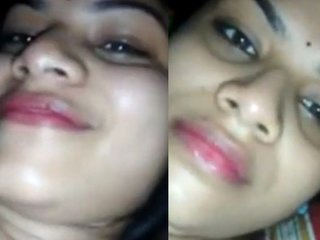 Friend of busty wife beams with happiness