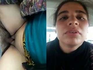 College girl sucks cock and gets fucked in car