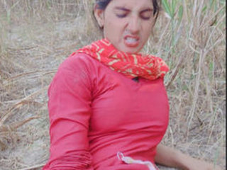 Punjabi couple enjoys sexual pleasure in the field with their friend