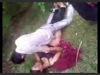 Indian couple gets gangbanged in the woods
