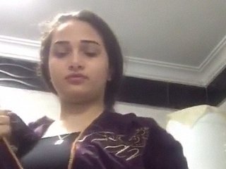 Naked Indian girl takes solo nude selfie in bathroom