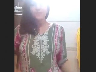 He strips naked in the bathroom and gives her a show