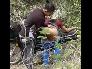 Desi couple enjoys outdoor sex in spy video