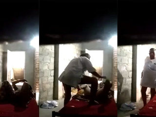 Desi village aunty's scandalous MMS with a mature woman