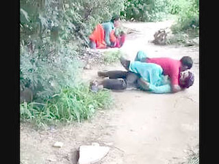 Desi babe in the backyard gets fucked hard
