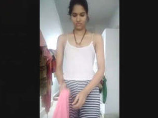Desi girl's nude display in part 3 of the video series