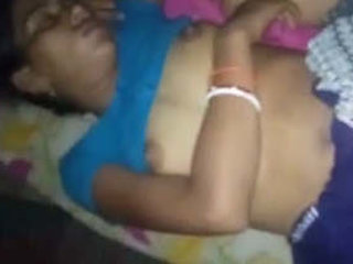 Husband catches sleeping wife naked and has sex with her